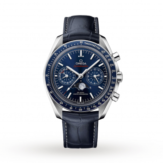 Omega Speedmaster Mens Blue 44mm watch
