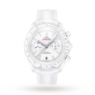Omega Speedmaster Mens White 45mm watch