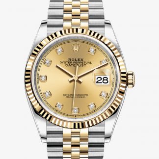 Rolex Datejust Oyster 36 mm Oystersteel and yellow gold M126233-0017